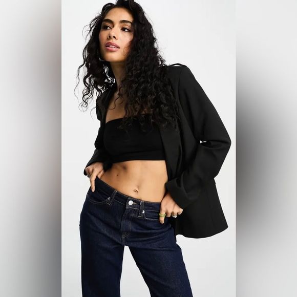 ASOS Jackets & Blazers - ASOS Women’s Black Relaxed Blazer Size 10 New With Tags